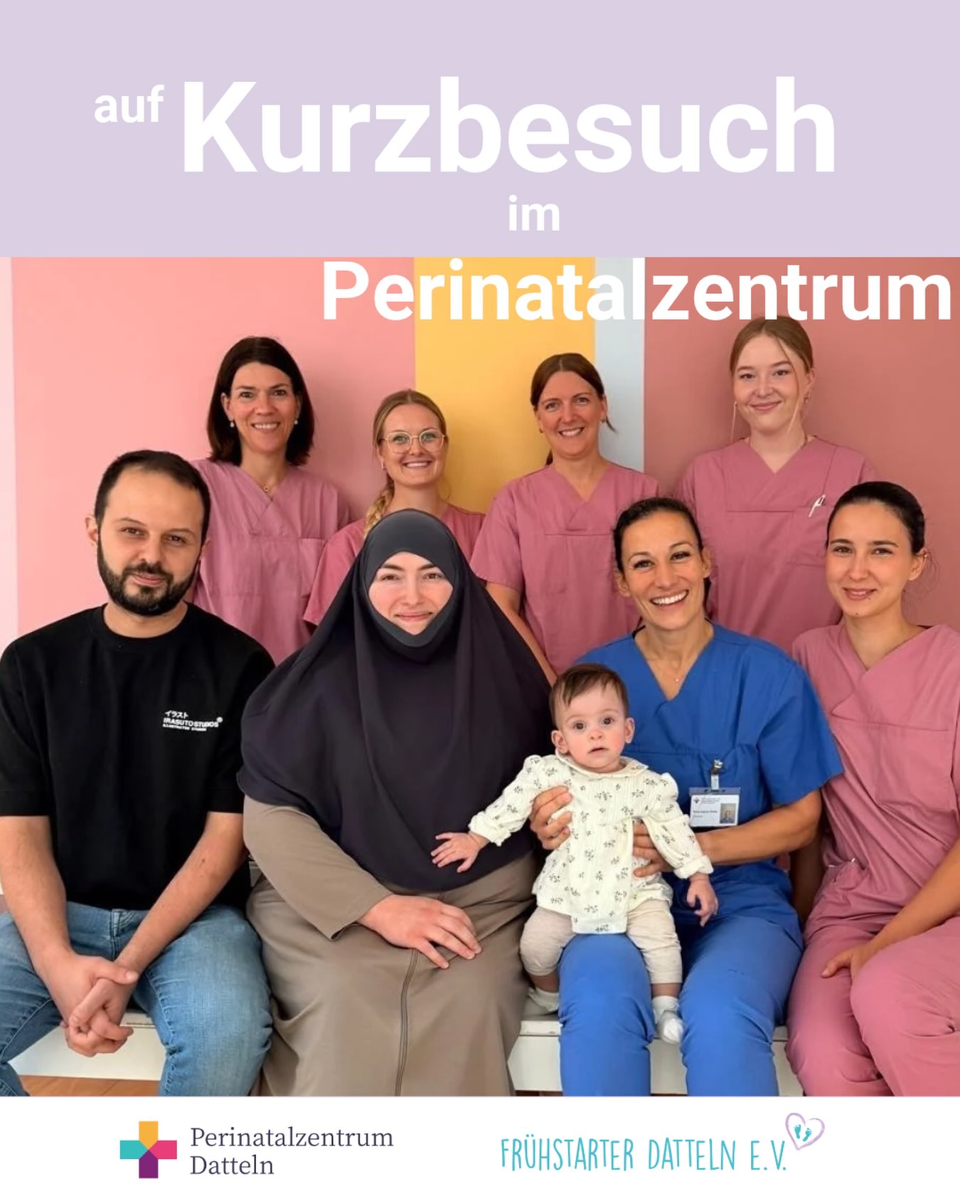 Meryem – unsere kleine Kämpferin 💜

Meryem wurde Ende 2025 in unserem Perinatalzentrum geboren – mit gerade einmal 530 Gramm und nach 25 Schwangerschaftswochen. 💕

Gestern stand für die kleine Kämpferin ein straffes Programm auf dem Plan: Morgens ging es in die Frühchenambulanz im korrigierten Alter von 6 Monaten, am Nachmittag besuchte sie unser gut besuchtes Frühchencafé zum Austausch mit anderen Eltern. Gemeinsam mit unserer Musiktherapeutin wurde gesungen, gelacht und eine schöne Zeit miteinander verbracht. 🎶

Und zwischendurch gab es noch einen kleinen Kurzbesuch bei uns im Perinatalzentrum – einfach mal „Hallo“ sagen. 🥰

Was haben wir uns gefreut, dich wiederzusehen, liebe Meryem! 💜Es ist so schön zu sehen, wie groß und stark du geworden bist.

Mach weiter so, kleine Meryem! 
#frühgeborene #perinatalzentrumdatteln #wirwerdengroß #meryem #frühchenmama