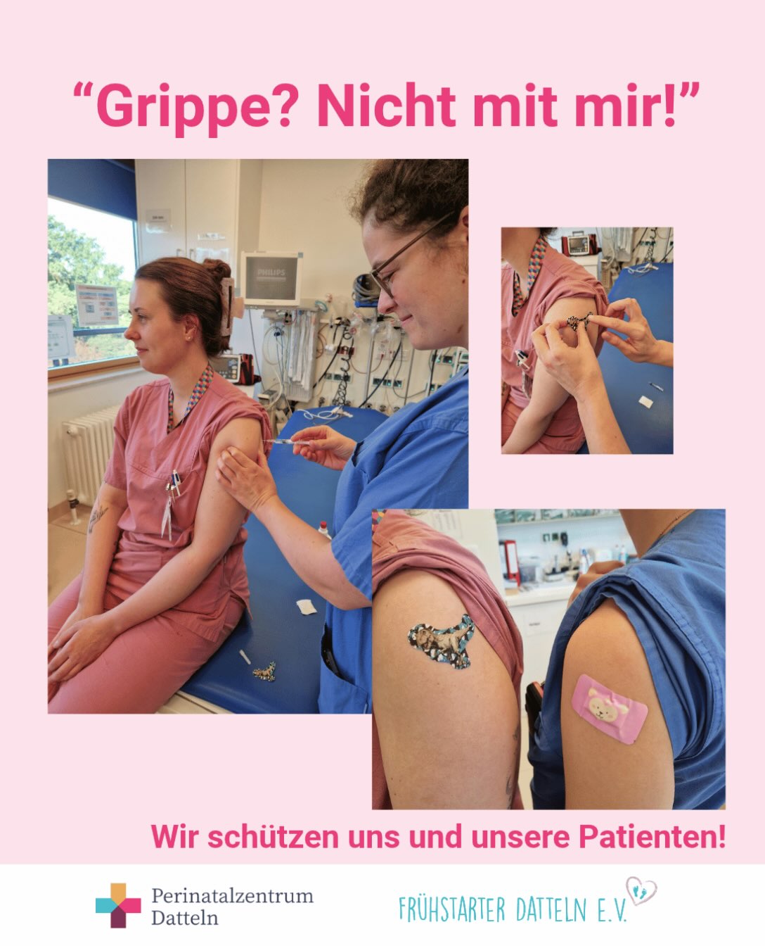 Die Temperaturen sinken und die Erkältungszeit beginnt – auch die Grippesaison rückt näher. 🍂
Deshalb starten unsere Impfungen: Wir schützen uns und unsere Patienten. 💜
#Grippeschutz #Influenza #Kinderklinik #Impfungen